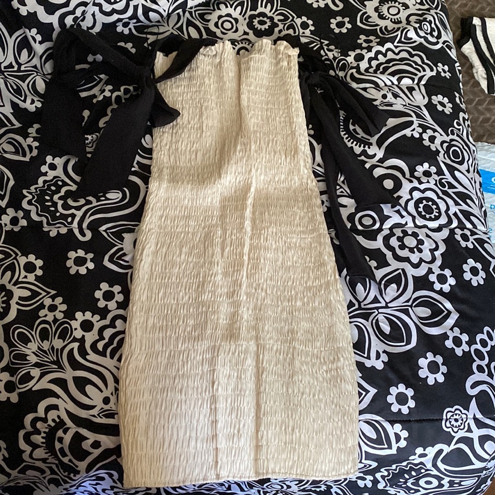 Zara tied up strap dress
